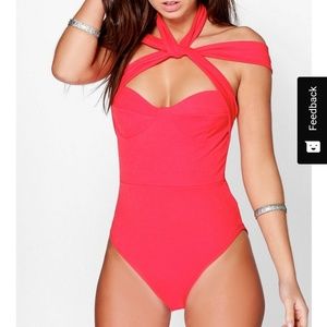 Maya Multi Strap Halter Bodysuit